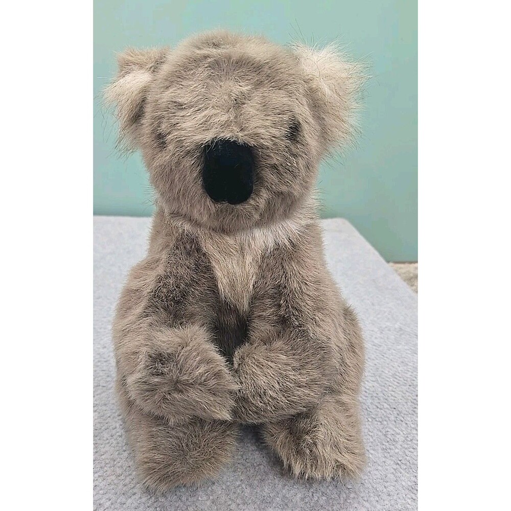 Vintage 1986  Gund KOALA Bear Suede Nose Tan Paws Gray